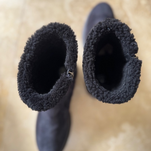 Aquatalia Kyla Suede Sherling Waterproof Boots - Picture 3 of 9